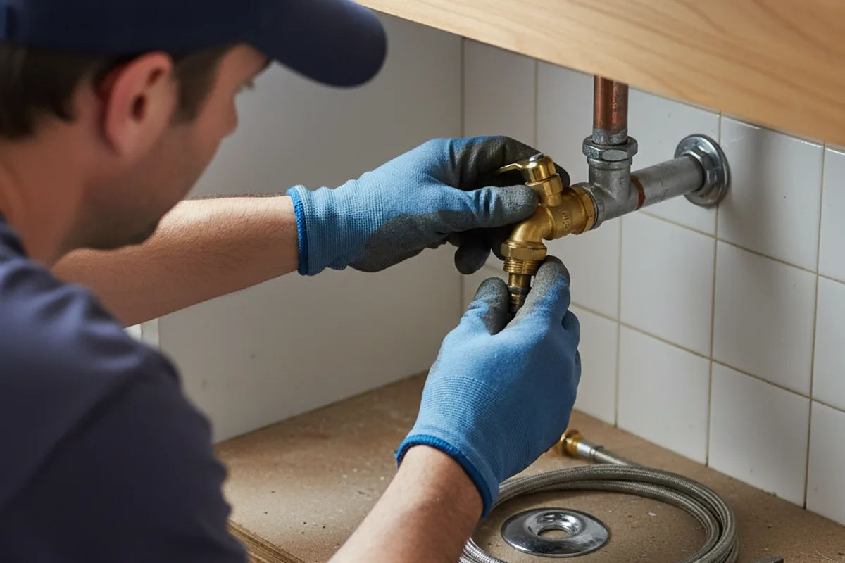 Shutoff valve and fitting work during Emergency Plumbing in Ogdensburg